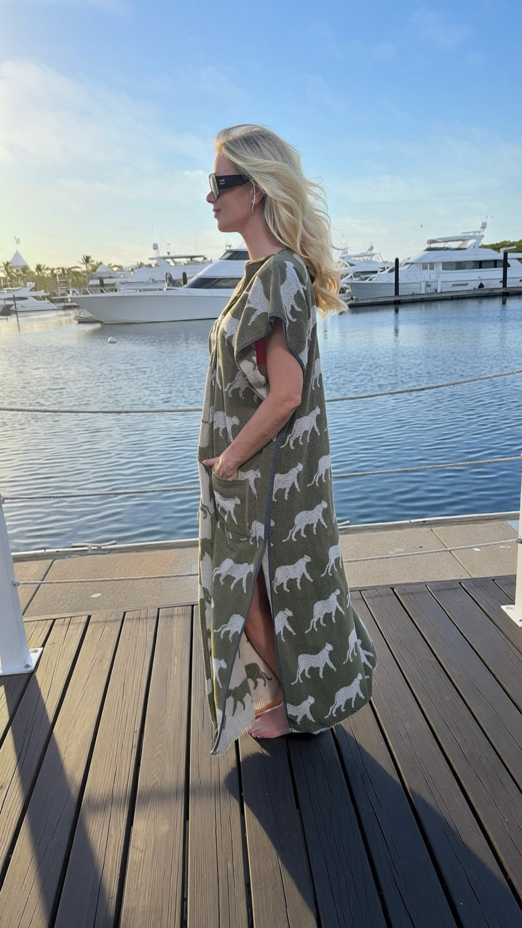 The Yvette Coastal Caftan – Luxury Terry Cloth