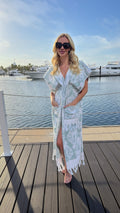 The Lissette Coastal Caftan – Sophisticated Terry Cloth Caftan