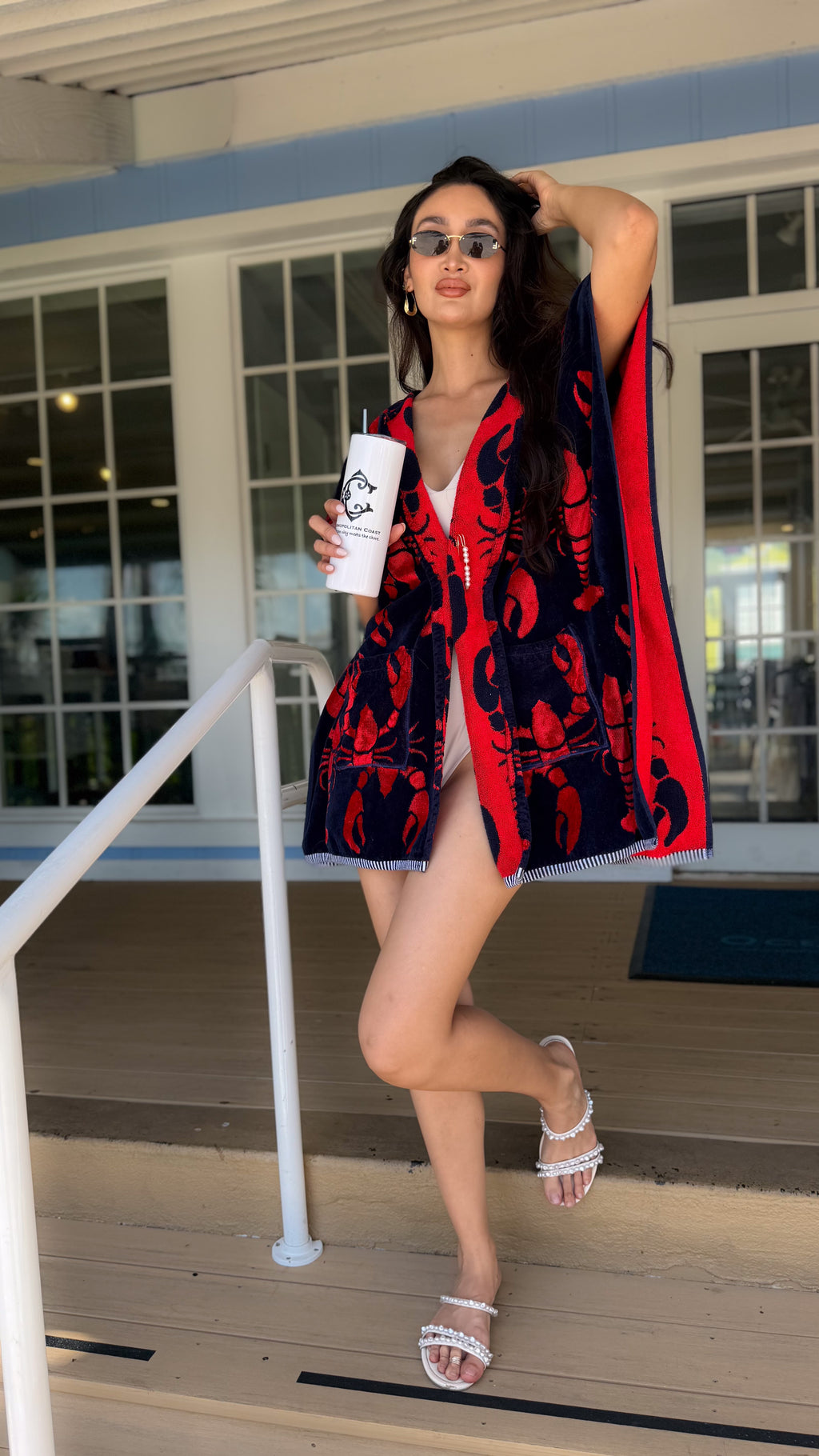The Montauk Coastal Caftan – Wearable Beach Towels