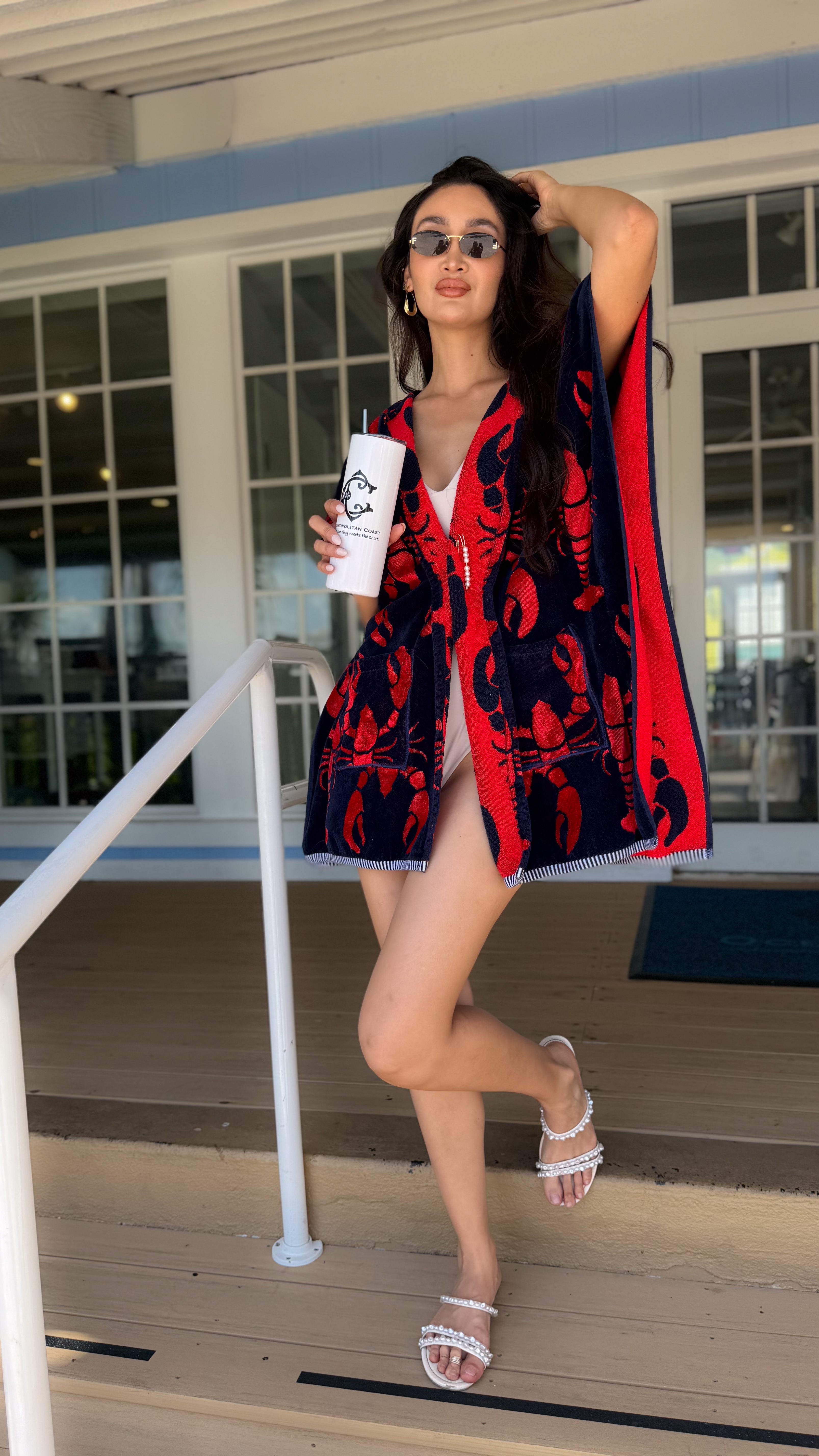 The Montauk Coastal Caftan – Wearable Beach Towels