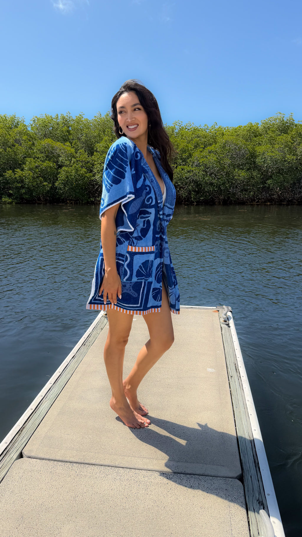 The South Hampton Coastal Caftan – Wearable Beach Towels