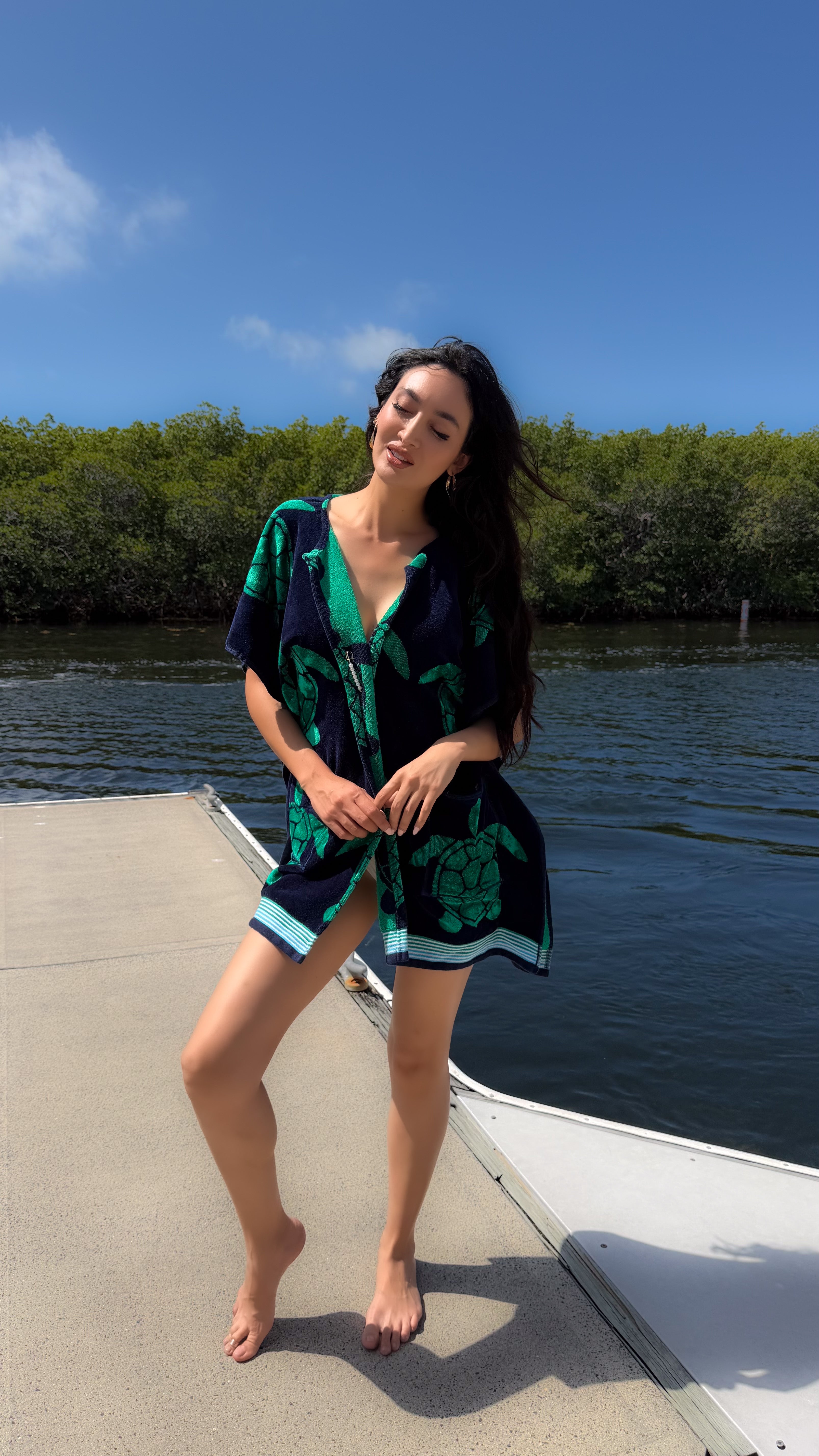 The Maui Coastal Caftan – Wearable Beach Towels