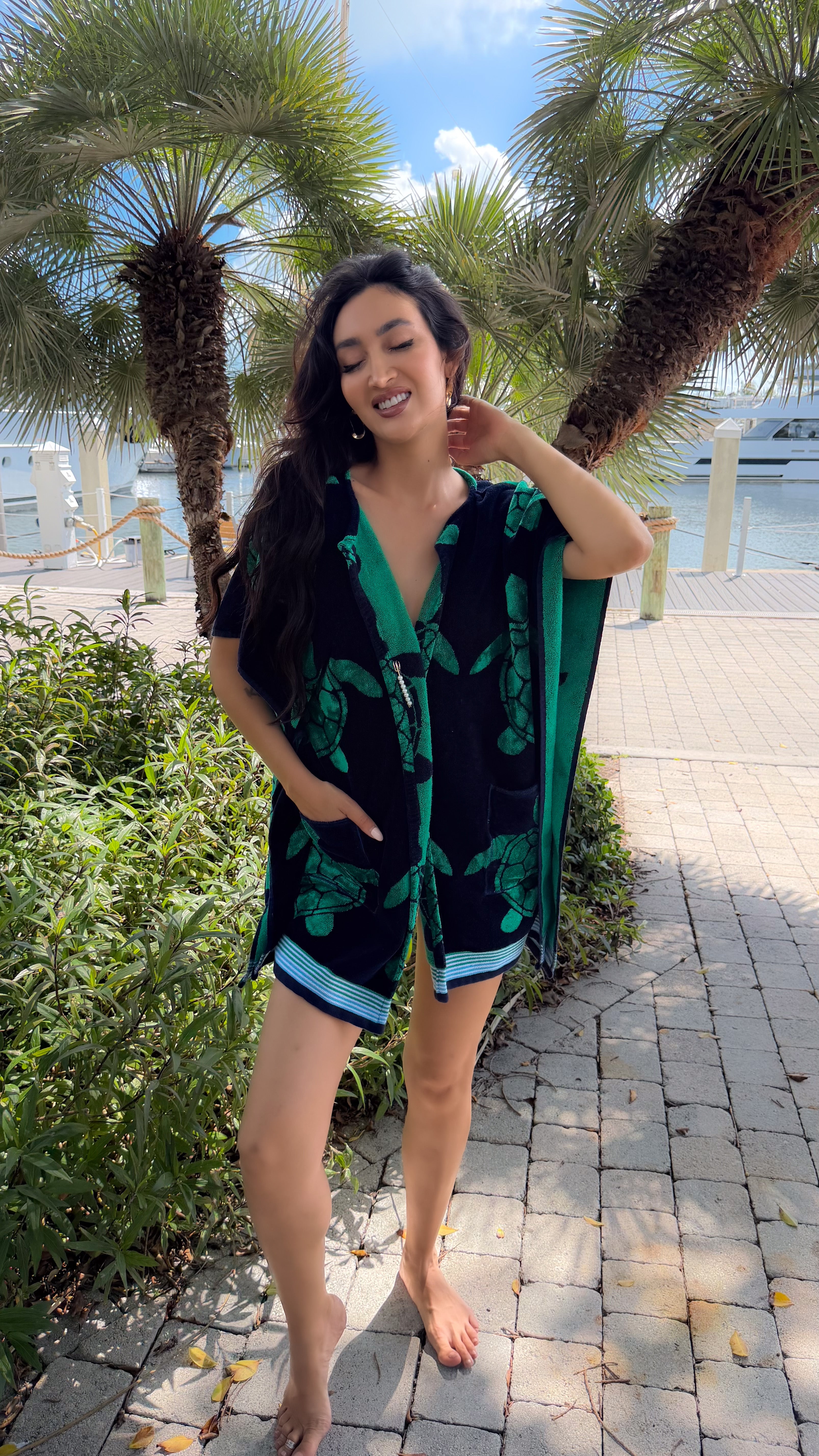 The Maui Coastal Caftan – Wearable Beach Towels